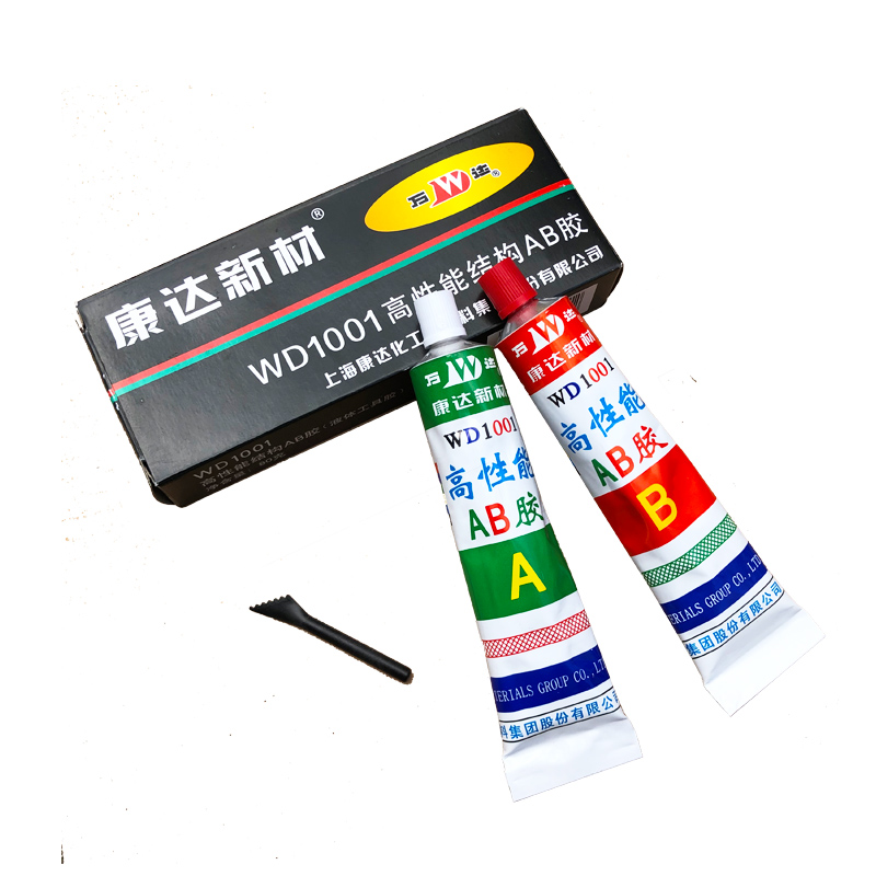 上海康达万达AB胶WD1001丙烯酸酯结构胶快干金属木材陶瓷粘接80g